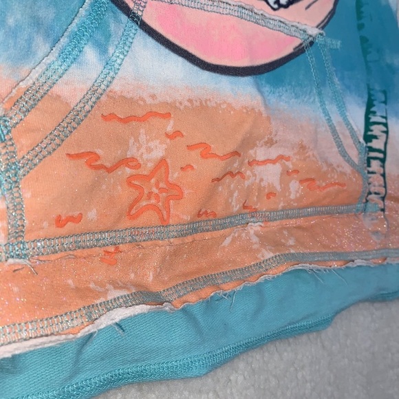 Disney Parks Resorts Pullover Hoodie Girls size XXS Minnie Mickey Palm trees - Picture 11 of 12